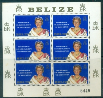 Belize-1980-Queen-Mother-80th-Birthday-MS-MUH