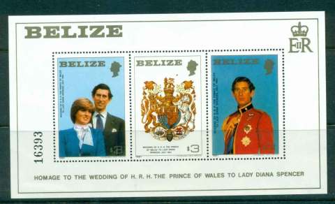 Belize-1981 Royal Wedding Charles & Diana