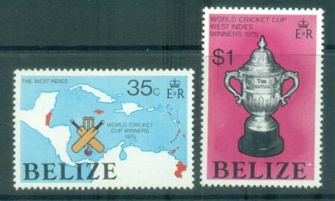 Belize-1976-Prudential-Cup-Cricket-MLH-lot80855