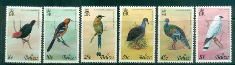 Belize-1977-Birds-MLH-lot80857