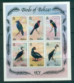 Belize-1978-Birds-of-Belize-MS-MUH-Lot55245