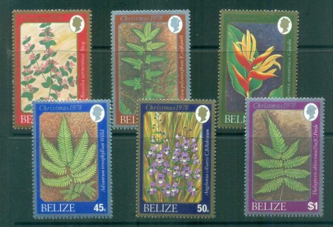 Belize-1978-Wild-Flowers-Ferns-MLH-lot80861