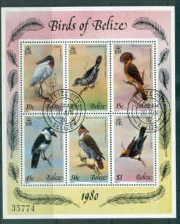 Belize-1980-Birds-of-Belize-MS-CTO