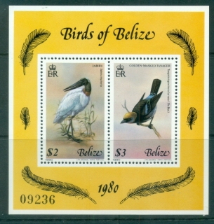 Belize-1980-Birds-of-Belize-MUH