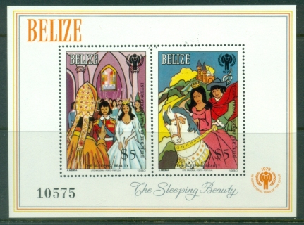 Belize-1980-IYC-International-year-of-the-Child-Fairy-tales-MS-MUH