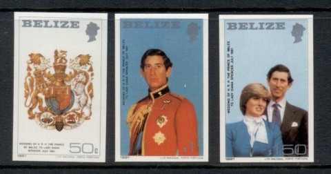 Belize-1981-Royal-Wedding-Charles-Diana-IMPERF-MUH