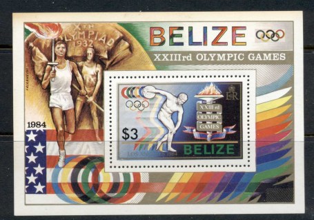 Belize-1984-Summer-Olympics-Los-Angeles-MS-MUH