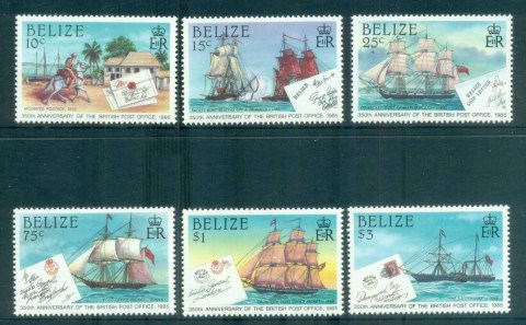 Belize-1985-British-Post-Office-350th-Anniv-MLH-lot80877