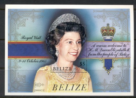 Belize-1985-QEII-Royal-Visit-MS-MUH