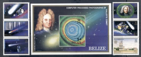 Belize-1986-Halleys-Comet-MS