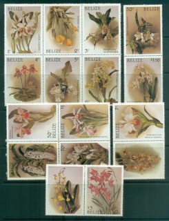 Belize-1987-Orchids-Asst-MLH-lot80893