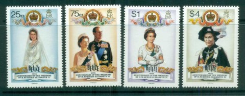 Belize-1987-QEII-40th-Weddin-Anniv-jpg-MLH-lot80886