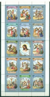 Belize-1988-Stations-of-the-Cross-folded-Sheetlet-MUH