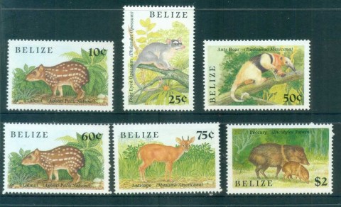 Belize-1989-Indigenous-Small-Animals-MUH-lot81062