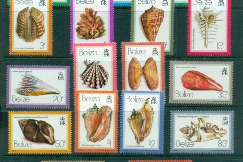 Belize-1980-Shells-MLH-lot80864