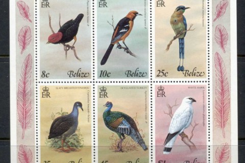 Belize-1977-Birds-of-Belize-MS-MLH