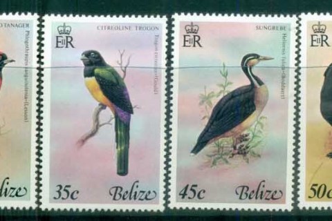 Belize-1978-Birds-MLH-lot80860
