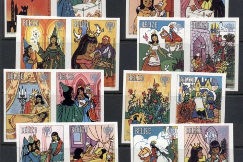 Belize-1980-IYC-International-year-of-the-Child-IMPERF-labels-MUH