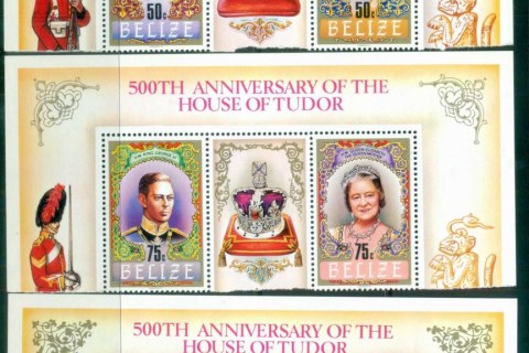 Belize-1984-House-of-Tudor-labels-MLH-lot80868