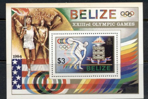 Belize-1984-Summer-Olympics-Los-Angeles-MS-MUH