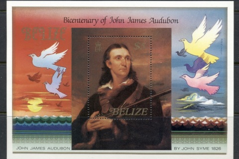 Belize-1985-Audubon-Birds-MS-MUH