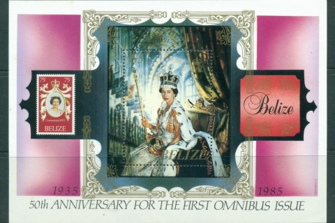 Belize-1985-QEII-Portrait-5-MS-MUH-Lot30189