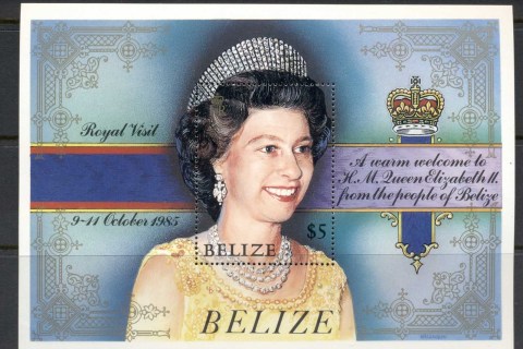 Belize-1985-QEII-Royal-Visit-MS-MUH