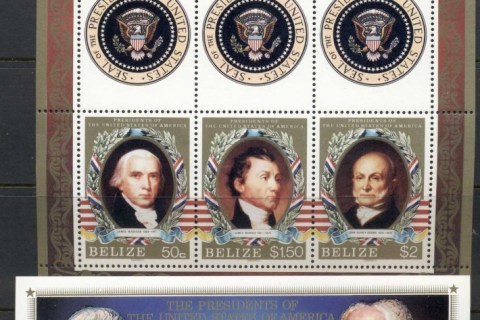 Belize-1986-US-Presidenta-sheet-MS