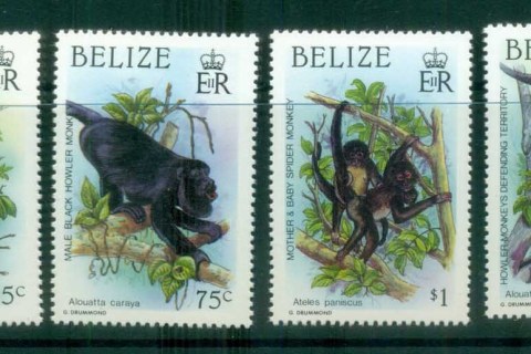Belize-1987-Indigenous-Primates-MLH-lot80890