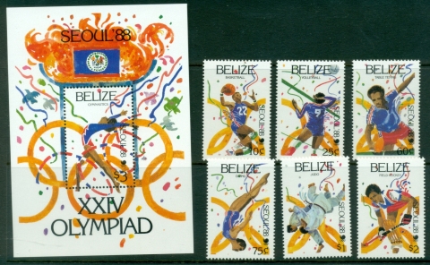 Belize-1988-Summer-Olympics-Seoul-MS-MUH
