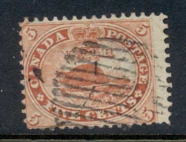 Canada-1859-Beaver-5c-FU