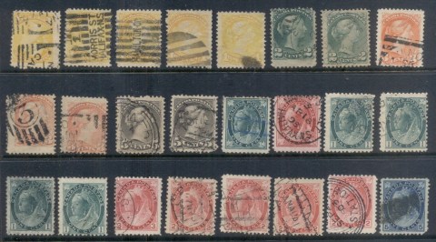 Canada-1860s-on-QV-Assorted-Addments-FU