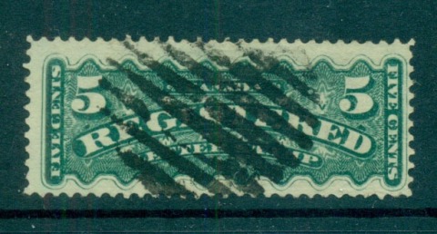 Canada-1875-5c-green-Registration-stamp-FU-lot59502