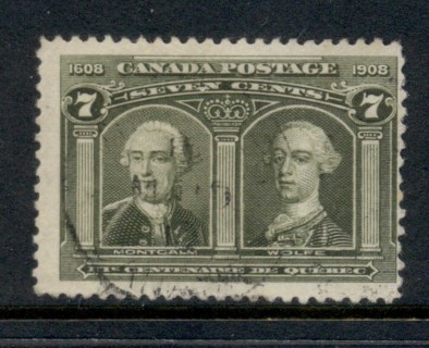 Canada-1908-Quebec-Tercentenary-7c-FU