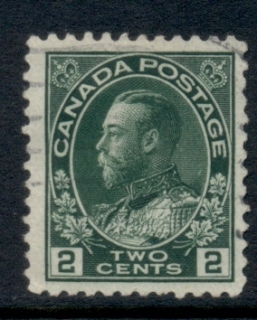 Canada-1911-25-KGV-Admiral-2c-yellow-green-FU