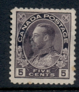 Canada-1911-25-KGV-Admiral-5c-violet-FU_2