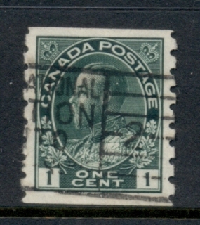 Canada-1912-24-KGV-Admiral-1c-green-Coil-pref-8-vert-FU_1