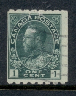 Canada-1912-KGV-Admiral-1c-Coil-pref-8-horiz-FU