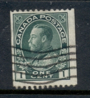 Canada-1915-24-KGV-Admiral-1c-green-Coil-pref-12-horiz-FU