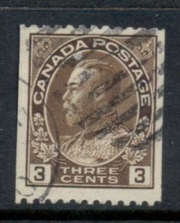 Canada-1915-24-KGV-Admiral-3c-brown-Coil-pref-12-horiz-FU