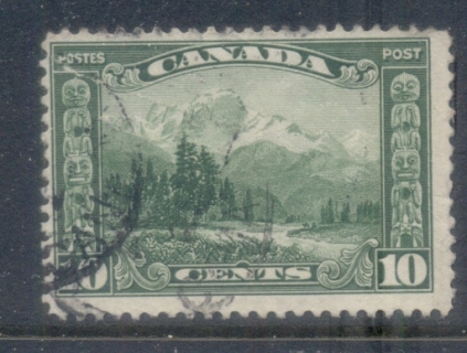 Canada-1928-29-KGV-Pictorials-10c-Mt-Hurt-FU