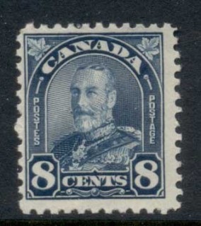 Canada-1928-29-KGV-Portrait-Scrolls-8c-MUH