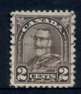 Canada-1930-31-KGV-Arch-Leaf-2c-dk-brown-Die-II-FU