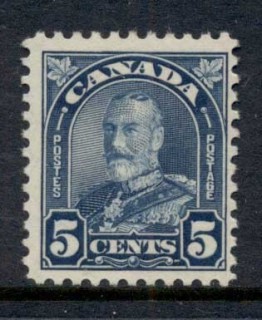 Canada-1930-31-KGV-Portrait-5c-blue-MLH