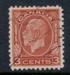 Canada-1932-KGV-Medallion-3c-Die-II-FU