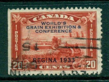 Canada-1933-Grain-Expo-faults-Used-Lot29291