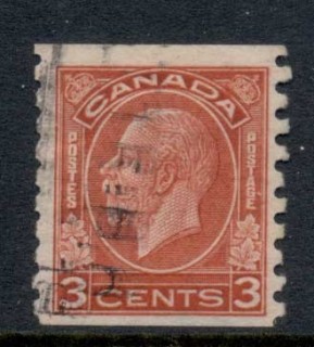 Canada-1933-KGV-Medallion-3c-Coil-Perf-8-5-vert-FU