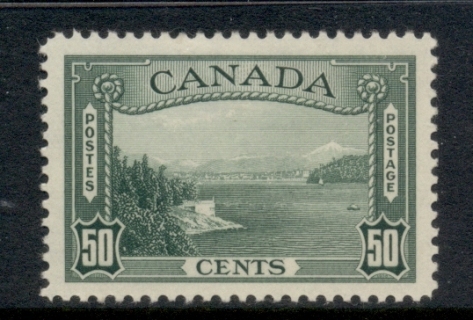 Canada-1938-Pictorial-50c-Vancouver-Harbour-MLH