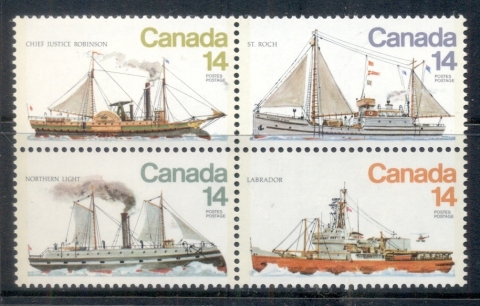 Canada-1978-Sailing-Ships-Blk4-MUH