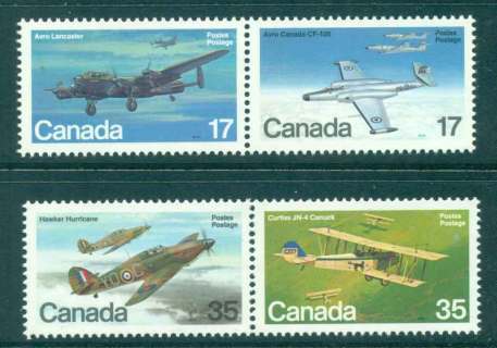 Canada-1980-Military-Aircraft-2x-pr-MUH-lot46085